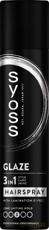 H SYOSS GLAZE Lakier do włosów 300ml&