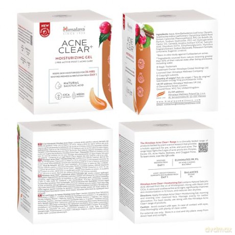 HIMALAYA Acne Clear+ Żel do twarzy nawilżający 50 ml
