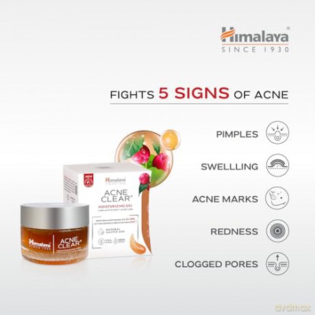 HIMALAYA Acne Clear+ Żel do twarzy nawilżający 50 ml