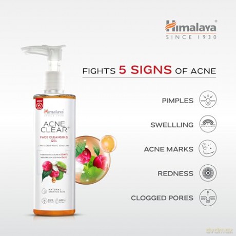 HIMALAYA Acne Clear+ Żel do twarzy przeciwtrądzikowy 200 ml