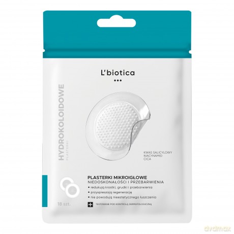L`BIOTICA Plasterki mikroigłowe na niedoskonałości i przebarwienia 2x9 sztuk
