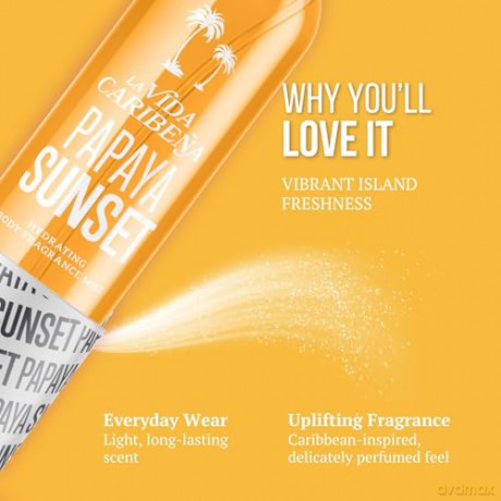 LA VIDA CARIBENA Body Mist Mgiełka do ciała Papaya Sunset 250 ml
