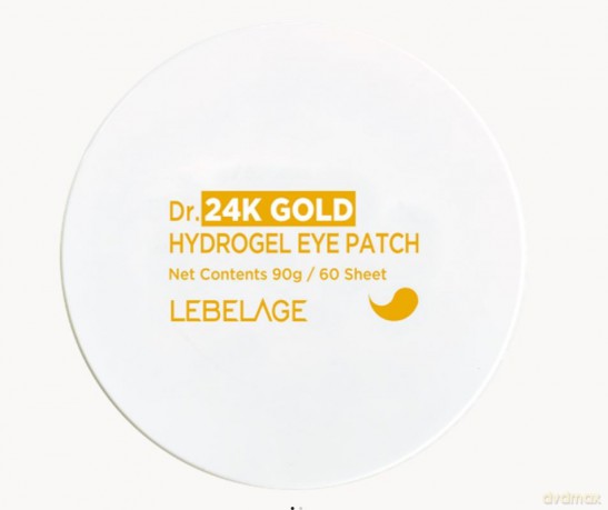 LEBELAGE Płatki p/oczy hydrożel.Dr.24K GOLD 60szt