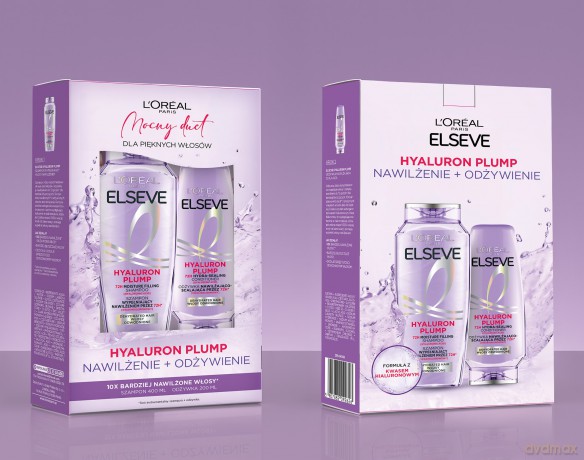 LOREAL ELSEVE Zestaw Hyaluron Plump Szamp+Odżywka