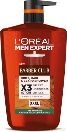 LOREAL Men Expert Barber Club Żel pod prysznic do ciała,włosów i brody 1000 ml
