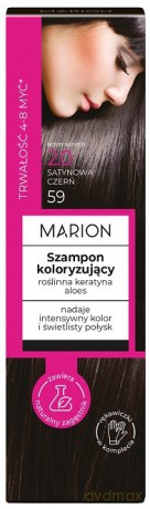 MARION Szampon koloryzujący 4-8 myć nr 2.0 Satynowa Czerń 100 ml