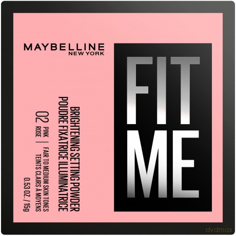 MAYBELLINE Fit Me Puder sypki matujący - 02 Pink Rose 15 g
