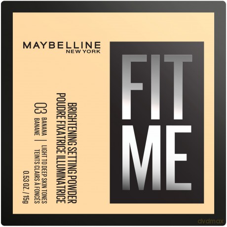 MAYBELLINE Fit Me Puder sypki matujący - 03 Banana 15 g