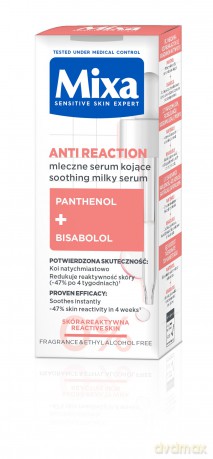 MIXA Anti Reaction Mleczne Serum kojące do skóry reaktywnej 30 ml