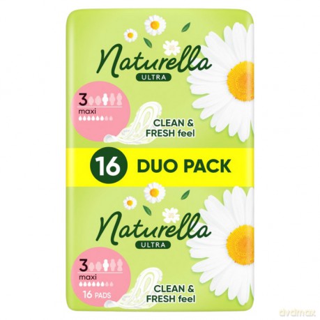 NATURELLA Ultra Podpaski ze skrzydełkami Maxi (rozmiar 3) 1 op. - 16 szt.
