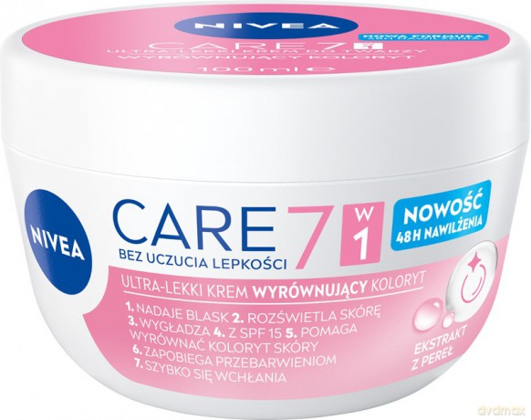 NIVEA Care 7w1 Ultra-Lekki krem do twarzy wyrównujący koloryt 100 ml