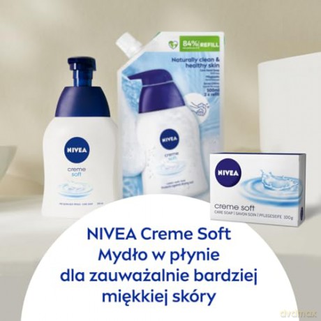 NIVEA Care Soap Pielęgnujące mydło w płynie z mleczkiem migdałowym Creme Soft - zapas 500 ml