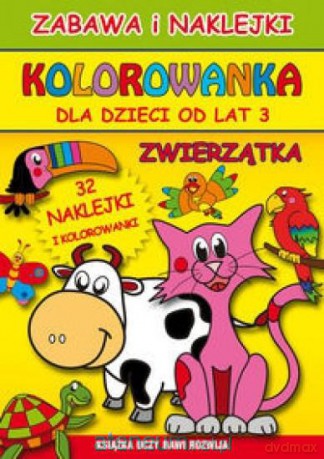 Kolorowanka dla dzieci od lat 3. Zwierzątka