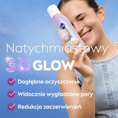 NIVEA Luminous Skin Glow Płyn micelarny z 5% serum 400 ml