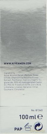 NIVEA MEN Woda p/goleniu SILVER PROTECT 81340