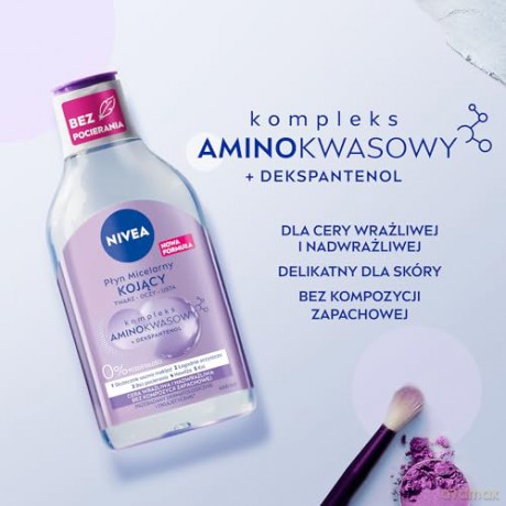NIVEA Płyn micelarny kojący do twarzy, oczu i ust 400 ml