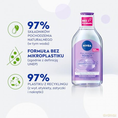 NIVEA Płyn micelarny kojący do twarzy, oczu i ust 400 ml