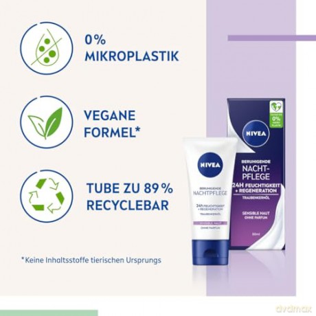 NIVEA V 24H NAWILŻENIA Krem n/noc kojący 82348