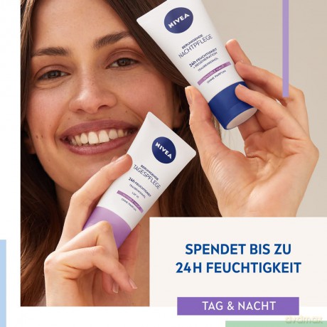 NIVEA V 24H NAWILŻENIA Krem n/noc kojący 82348