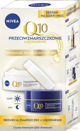 NIVEA ZESTAW DUO Krem p/zmarszczkowy Q10 dz+noc&