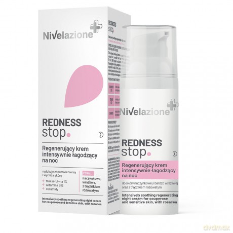 NIVELAZIONE Redness Stop Regenerujący krem intensywnie łagodzący na noc 50 ml