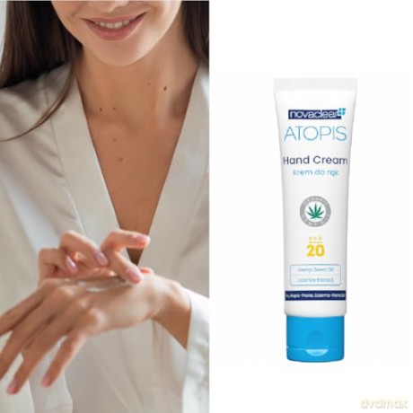 NOVACLEAR Atopis Krem do rąk z olejem konop. 50ml&