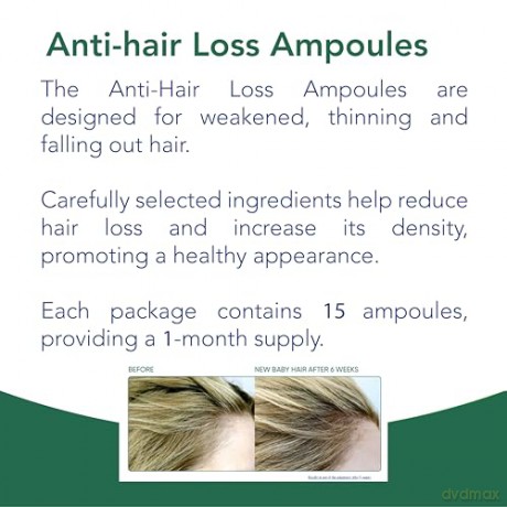 NOVACLEAR Hair Ampułki p/wyp włosów 15x5ml&