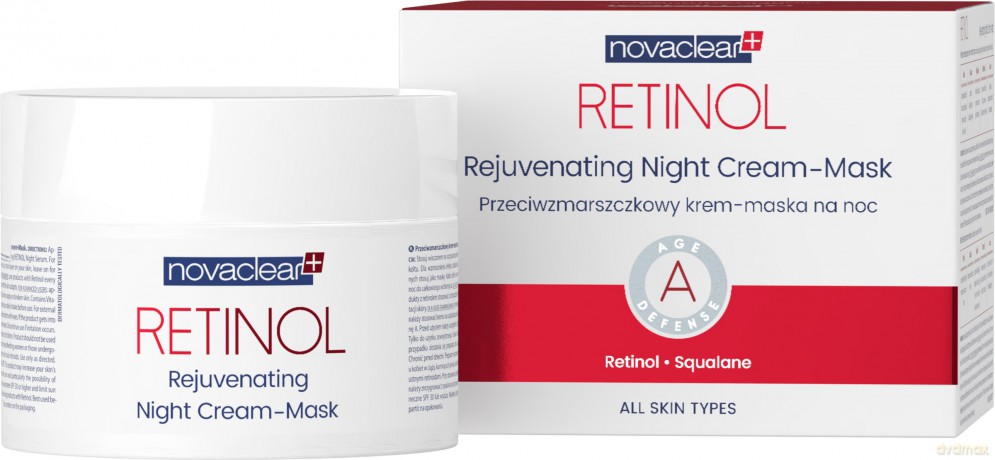 NOVACLEAR Retinol Przeciwzmarszczkowy krem-maska na noc 50 ml