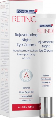 NOVACLEAR Retinol Przeciwzmarszkowy krem pod oczy na noc 15 ml