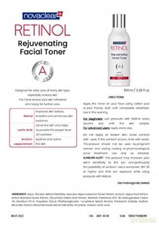 NOVACLEAR Retinol Tonik do twarzy 100 ml