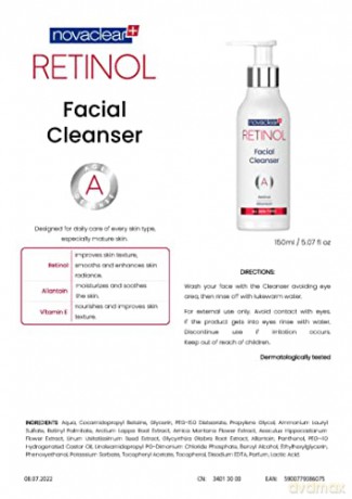 NOVACLEAR Retinol Żel do mycia twarzy 150 ml
