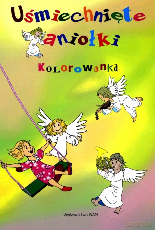 Kolorowanka. Uśmiechnięte aniołki
