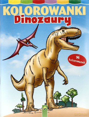 Kolorowanki 96 str. - Dinozaury