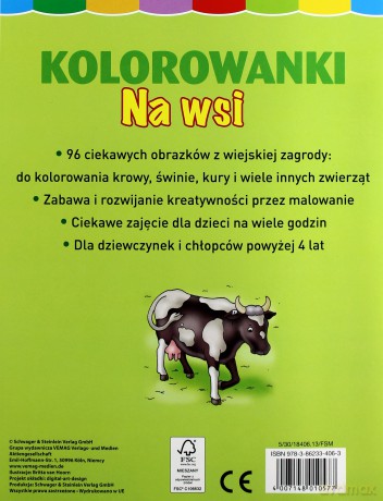 Kolorowanki 96 str. - Na wsi