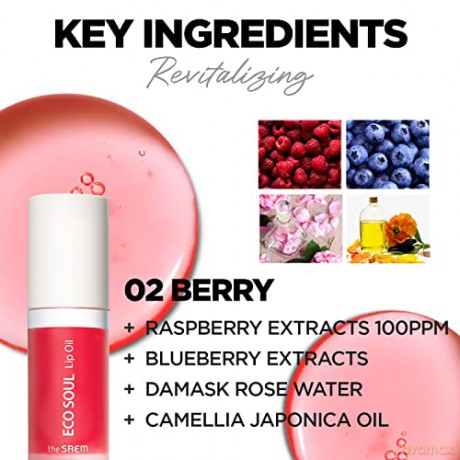SAEM Eco Soul olejek do ust 02 Berry