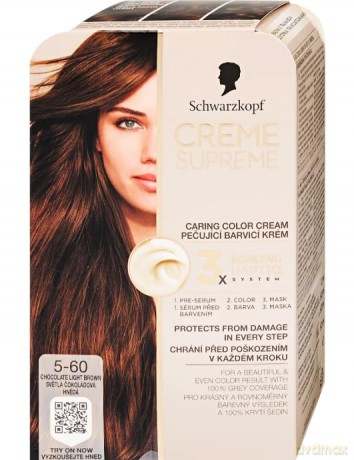 SCHWARZKOPF Creme Supreme Farba do włosów odcień 5-60 Chocolate Brown
