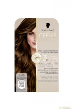 SCHWARZKOPF Creme Supreme Farba do włosów odcień 6-68 Light Caramel Brown