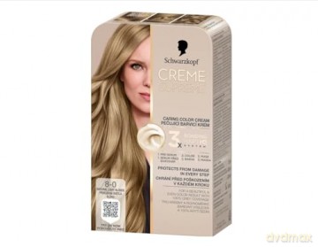SCHWARZKOPF Creme Supreme Farba do włosów odcień 8-0 Natural Blonde