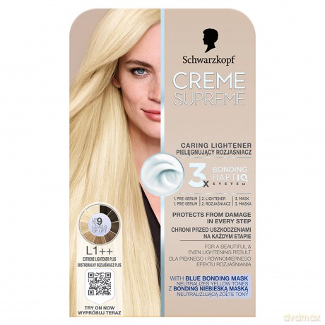 SCHWARZKOPF Creme Supreme Farba do włosów odcień Lightener L1++
