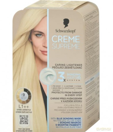 SCHWARZKOPF Creme Supreme Farba do włosów odcień Lightener L1++