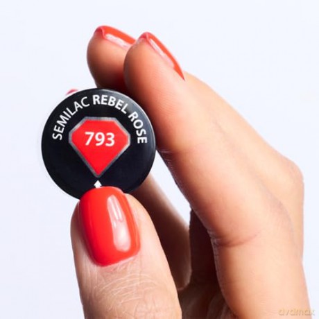 SEMILAC LAKIER 793 Rebel Rose Red Obsession&
