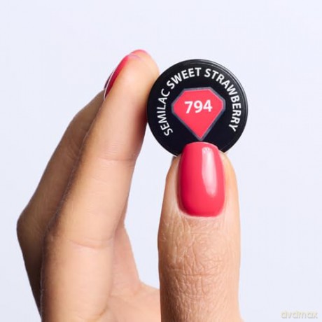 SEMILAC LAKIER 794 Sweet Strawberry Red Obsession&