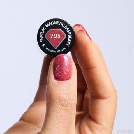 SEMILAC LAKIER 795 MagneticRaspberry Red Obsessio&