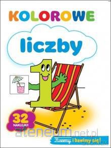 Kolorowe liczby 32 naklejki [KSIĄŻKA]