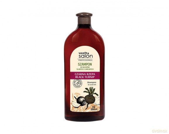 VENITA Salon Szampon do włosów z czarną rzepą 1000 ml