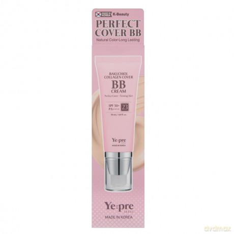 YEPRE Bakuchiol Collagen Cover Krem BB z bakuchiolem i kolagenem nr 23 SPF50 50 ml
