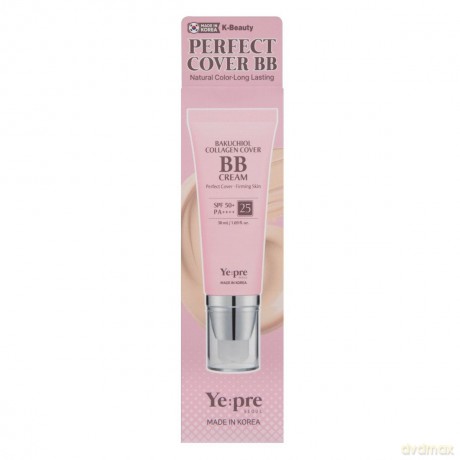 YEPRE Bakuchiol Collagen Cover Krem BB z bakuchiolem i kolagenem nr 25 SPF50 50 ml