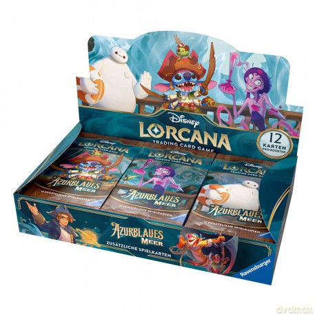 Disney Lorcana TCG Azurblaues Meer Booster Display (24) German Edition