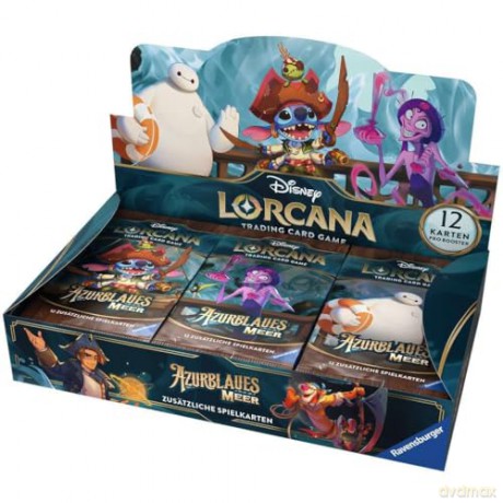 Disney Lorcana TCG Azurblaues Meer Booster Display (24) German Edition