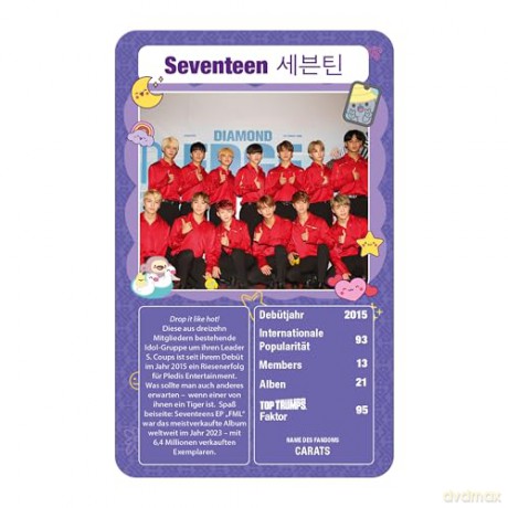 K-Pop Card Game Top Trumps German Version